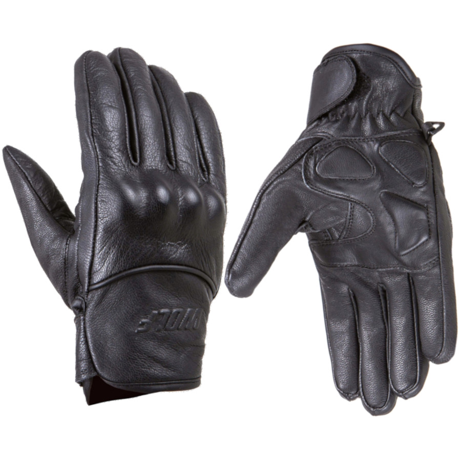 KRÓTKIE RĘKAWICE MOTOCYKLOWE WOLF FORZA SKÓRA