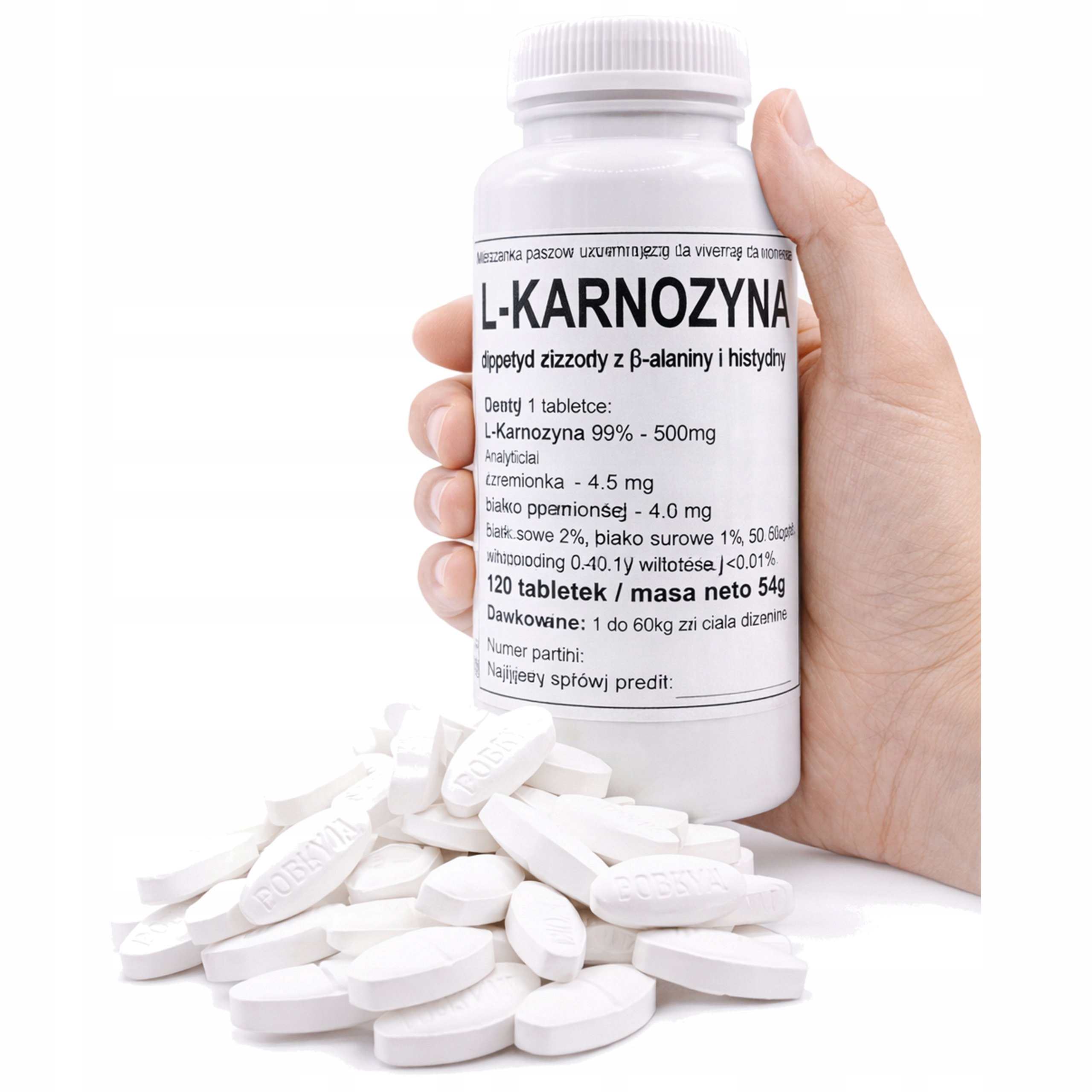 Levně Podkowa L-karnosin Tlak Ledviny Mozek Tablety 500 mg 60kusů