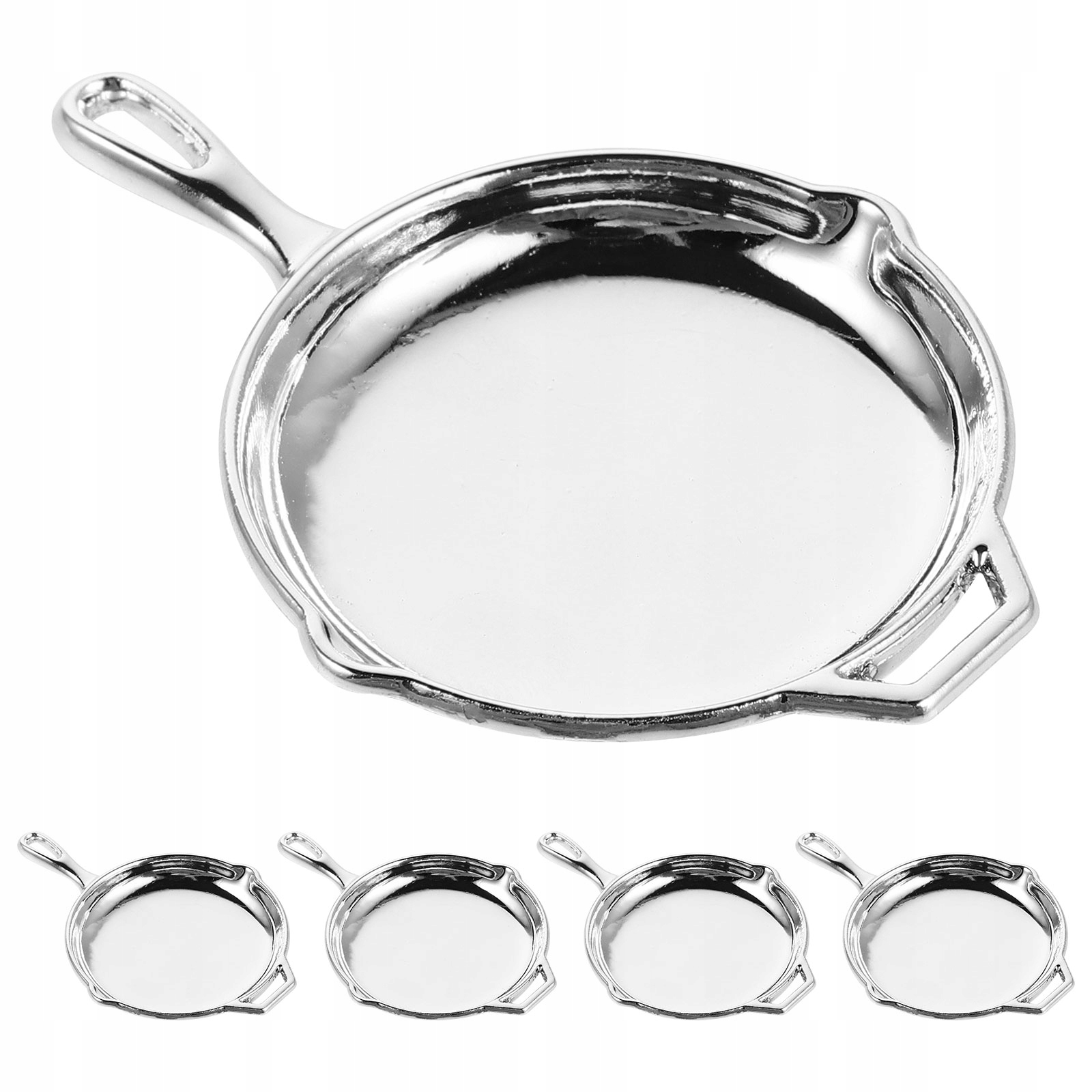 5 SZTUK MINIATUROWY ZESTAW PATELNI STOP METALU AKCESORIA DO KUCHNI DLA LALEK