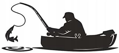 NAKLEJKA WĘDKARZ AUTO HOBBY NA SAMOCHÓD AVISA