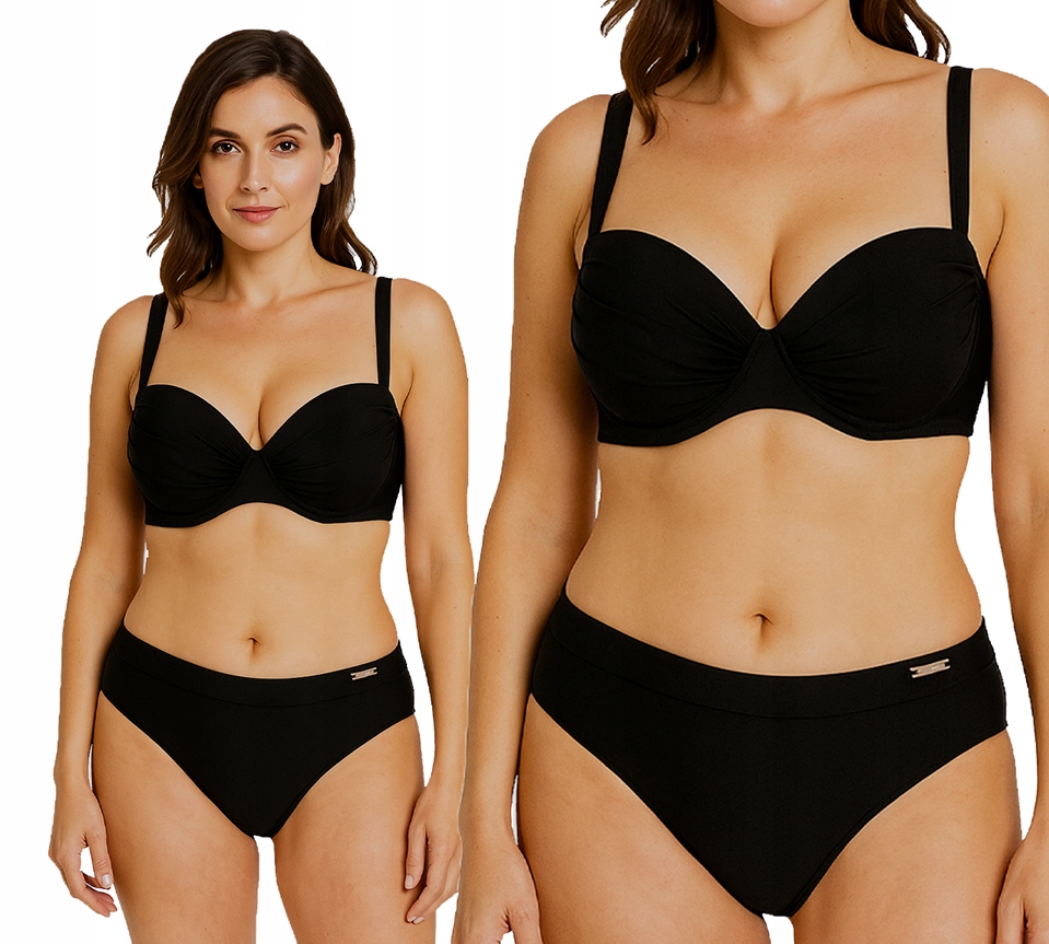 Dvoudílné plavky Gabbiano Paula bikini černé 44B/2XL 90B