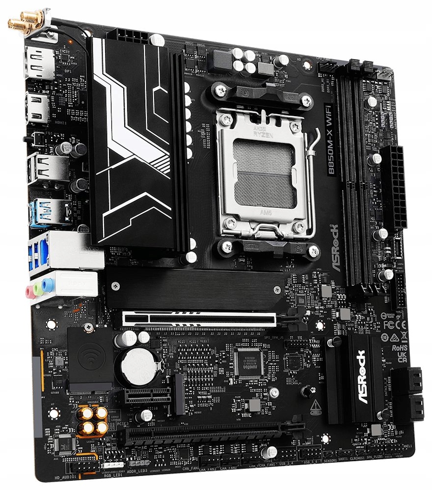 ASRock B850M-X WiFi R2.0 Amd B850 AM5 2x DDR5 DIMM 2x M.2 Hdmi