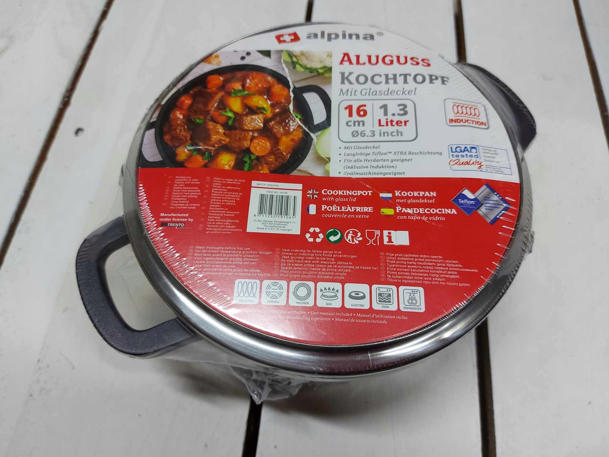 Garnek tradycyjny Alpina 1,3 l EAN (GTIN) 8711252191065