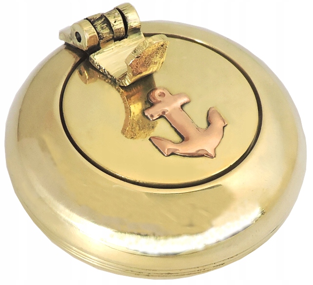 

Popielniczka Marynistyczna Mosiężna z Kotwicą