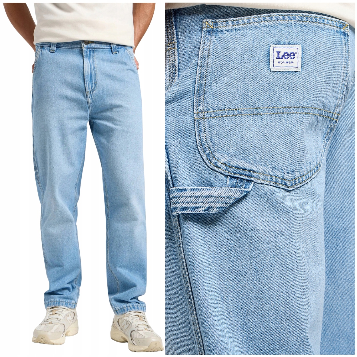 Lee Carpenter Noland Workwear volné džínové kalhoty bez streče W30 L32