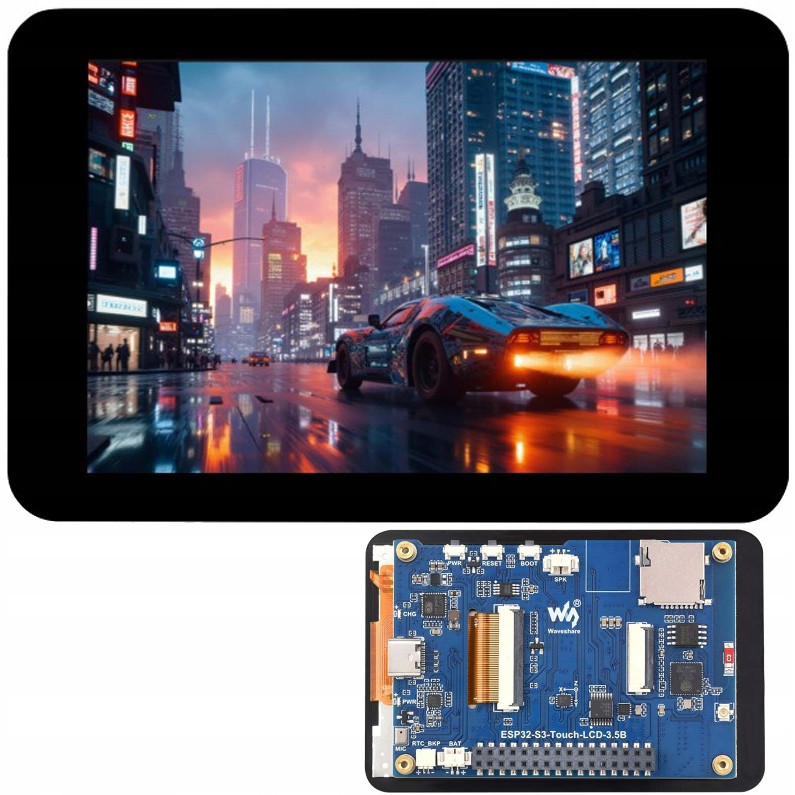 ESP32-S3 Waveshare 3.5" LCD dotykowy Ips 320x480 Rtc Ble Wi-Fi Imu Qspi