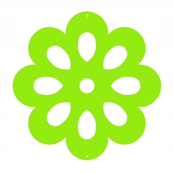 

K1 Zawieszka Kwiat wiosna dekor ozdoba ażurowa zie