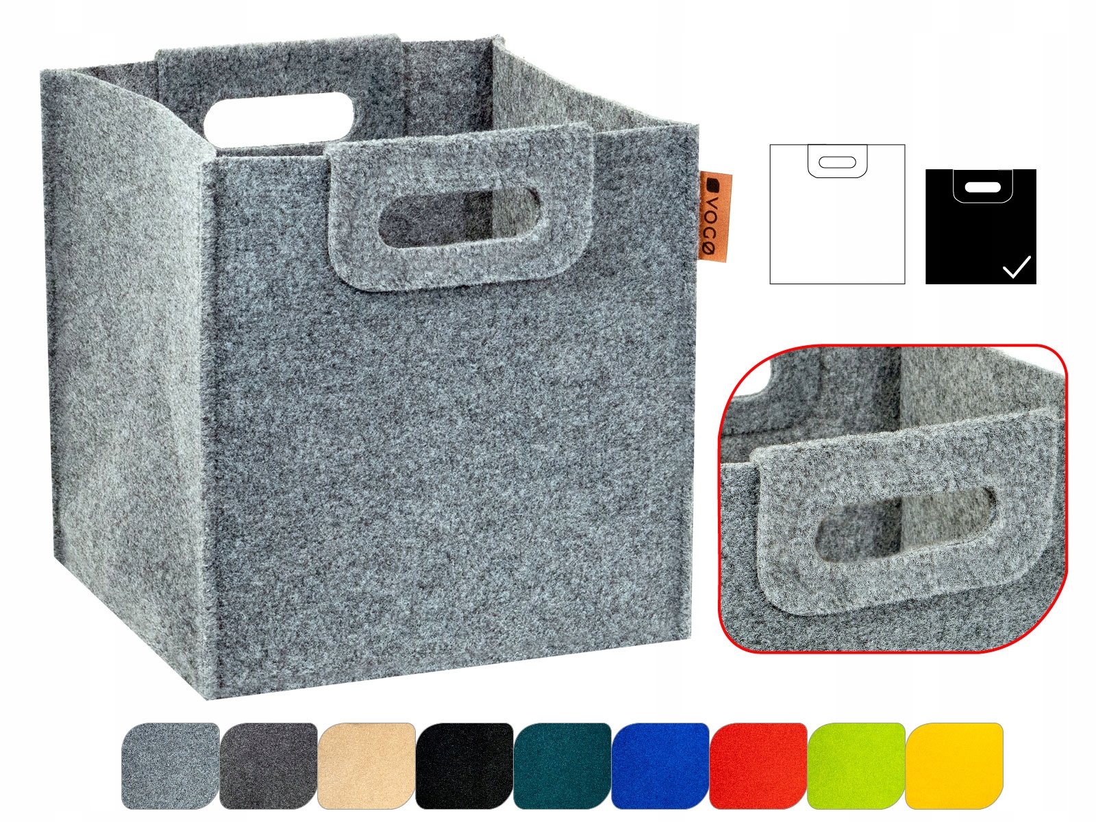 

Pojemnik przybornik filcowy kosz organizer pudełko