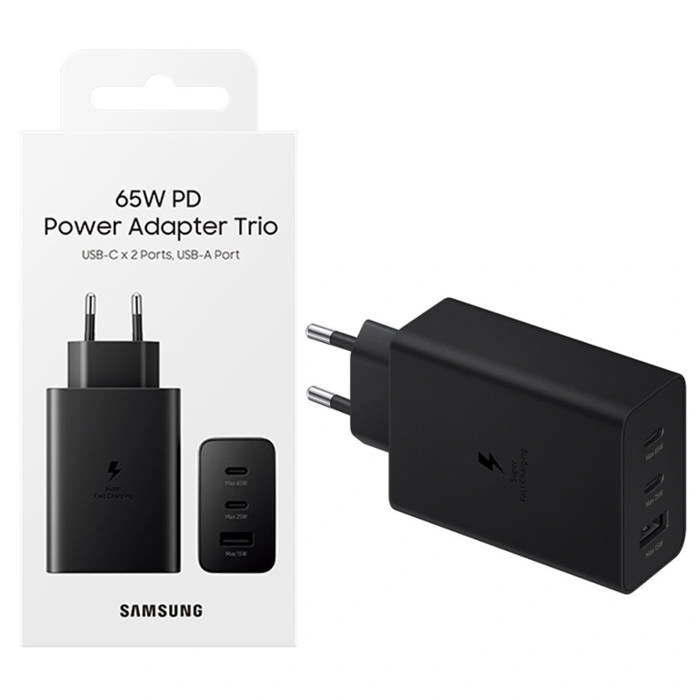 Nabíječka Samsung 2x Usb-c 1x Usb-a 65W Power Adapter Trio Originální