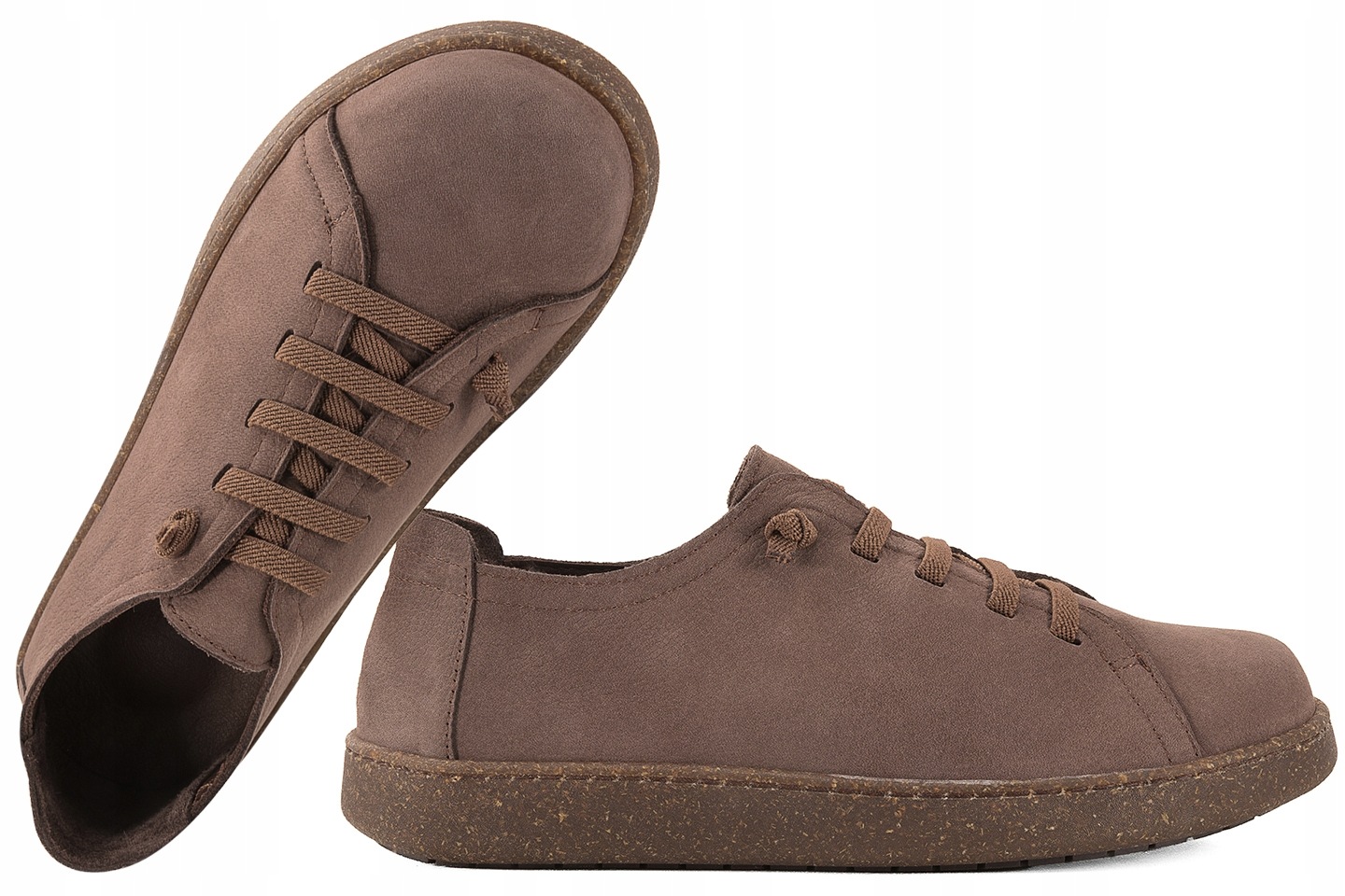 Ravini 8950 Dámské Kožené Šněrovací Polobotky Nubuk c.bronz Hnědá 41