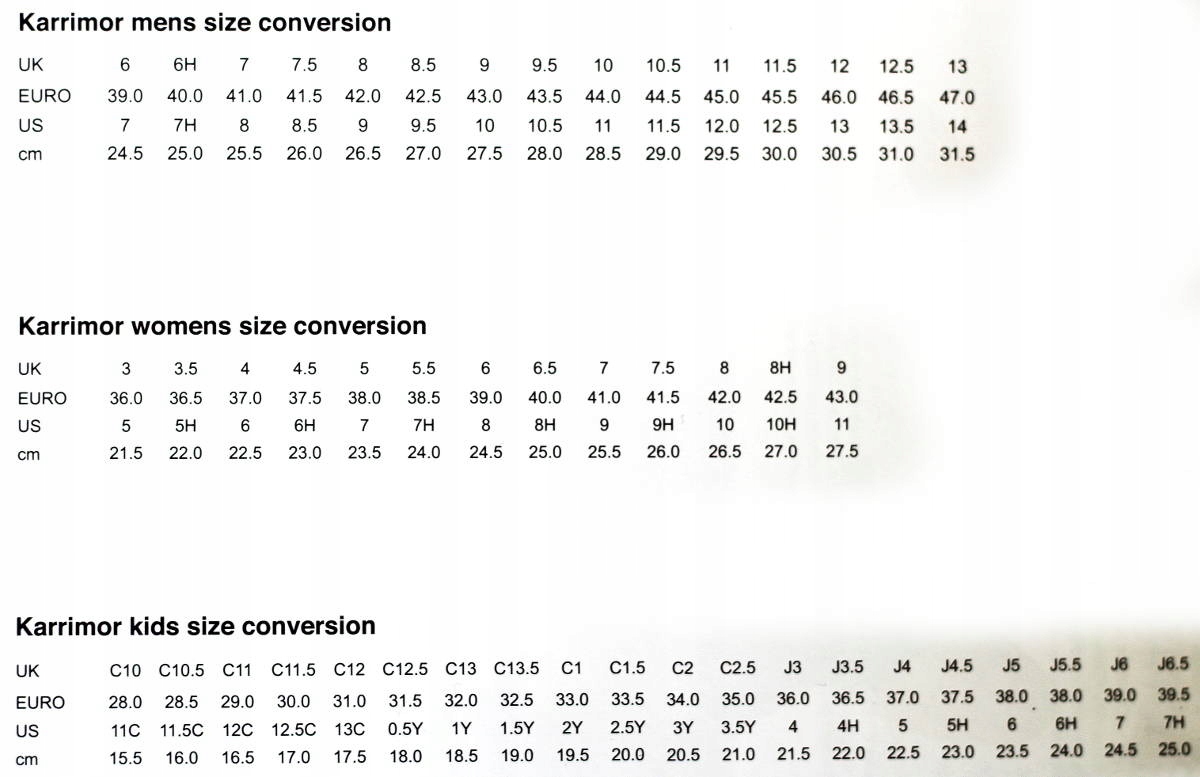 Damskie buty turystyczne sportowe KARRIMOR R. 38 Płeć kobieta