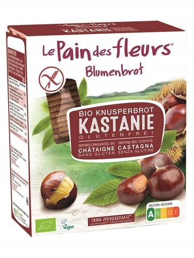 Levně 3x Trvanlivé Pečivo Kaštanové Bezlepkové Bio 150 g Le Pain Des Fleurs