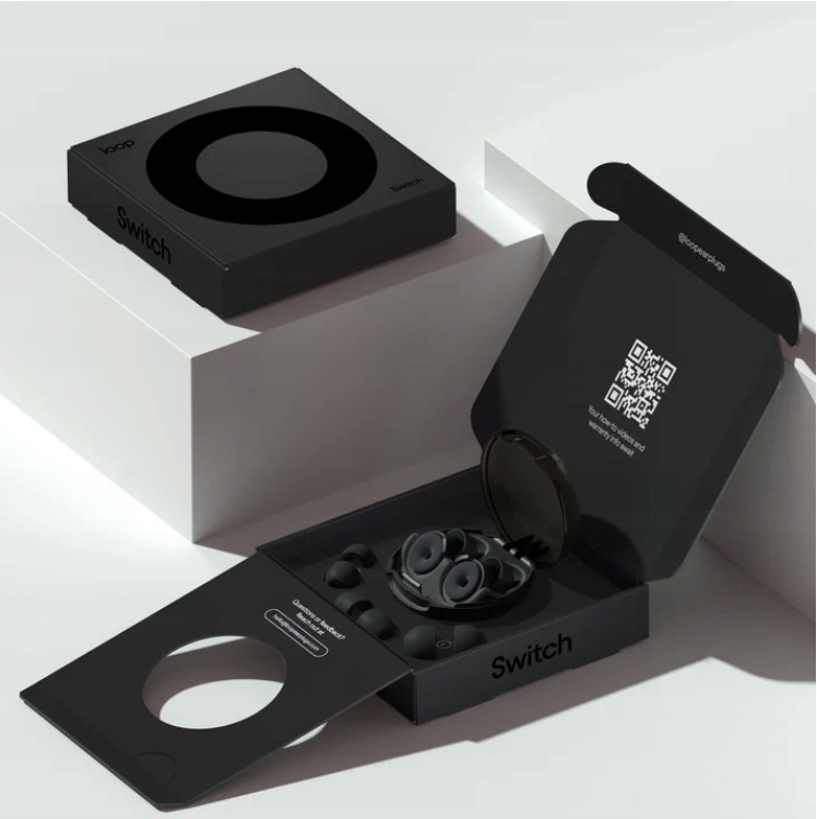 Zatyczki z REGULACJĄ Wkładki Stopery do Uszu LOOP Earplugs | SWITCH Marka Loop