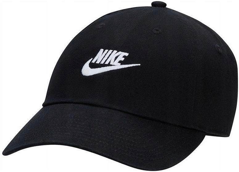 Czapka z daszkiem Bejsbolówka Nike Club Sportowa Regulowana Czarna roz. M/L