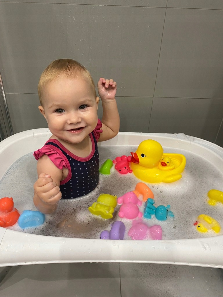 Gumowe zabawki zabawka do kąpieli piszczałk ZOO 19 Stan opakowania oryginalne