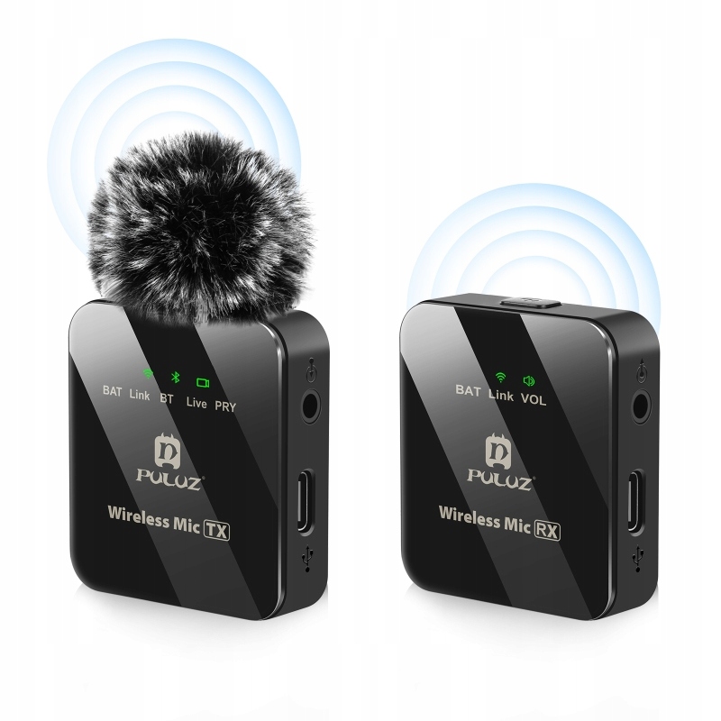Bezdrátový Bluetooth mikrofon 3,5 mm Trs Trrs pro telefon a kameru