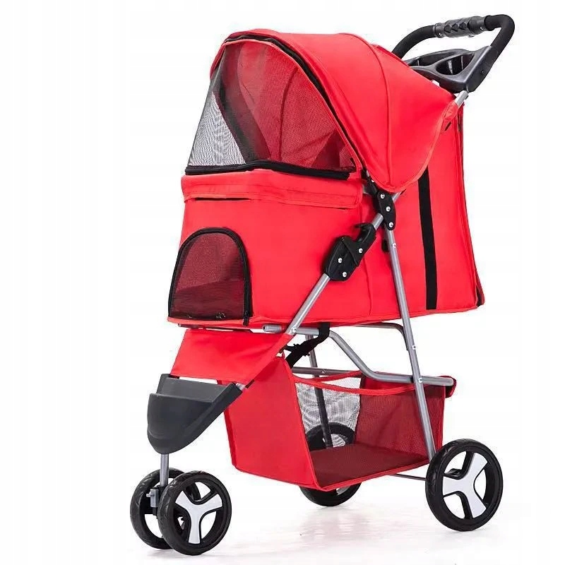 Levně Buggy Kočárek pro psy 47 x 100 x 80 cm, Červená