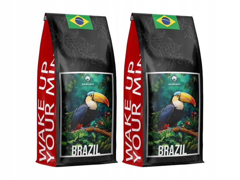 Kawa ziarnista Blue Orca Coffee Brazylia Arabica 2 x 1 kg