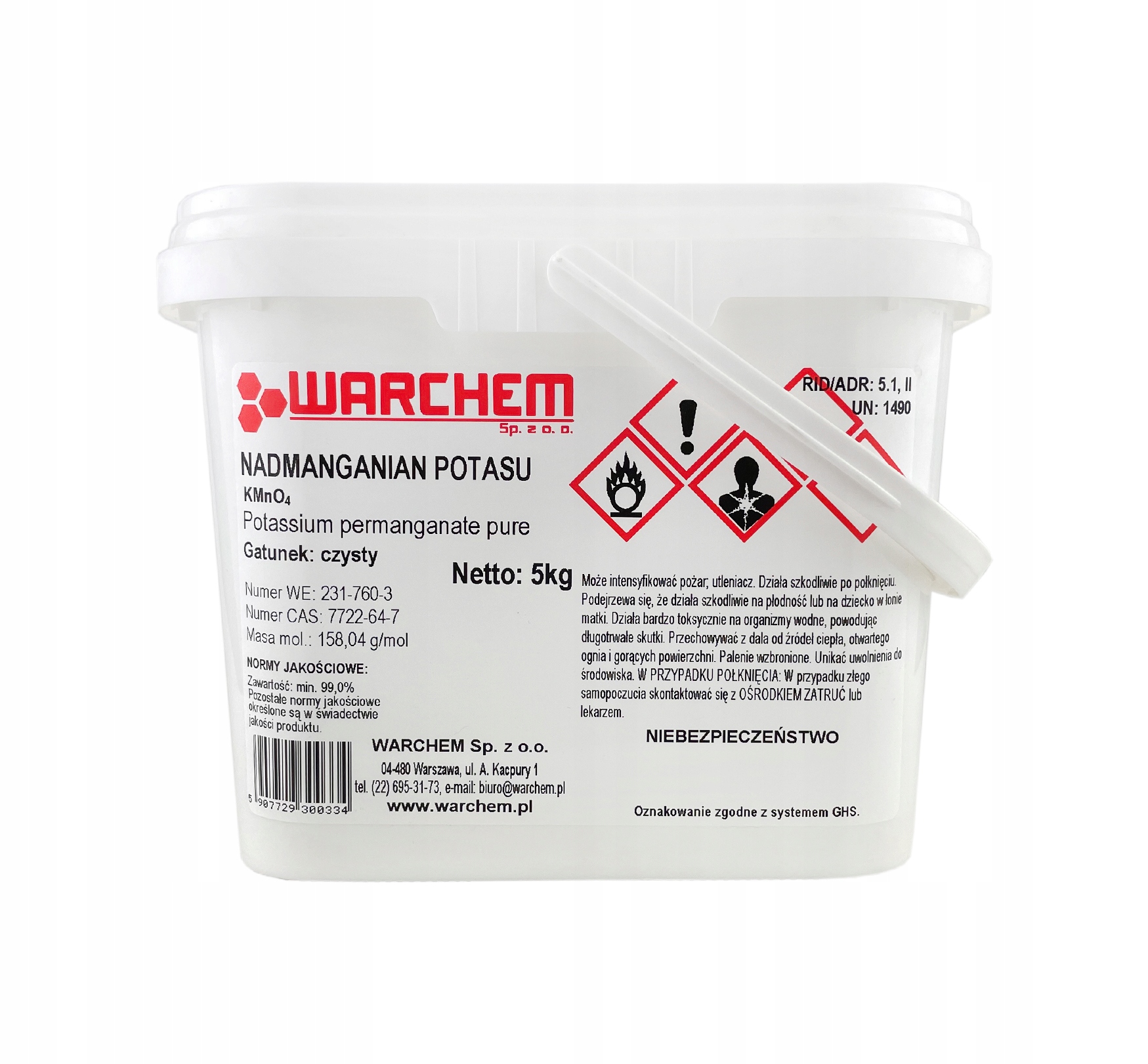 

Nadmanganian Potasu czysty 5kg Warchem