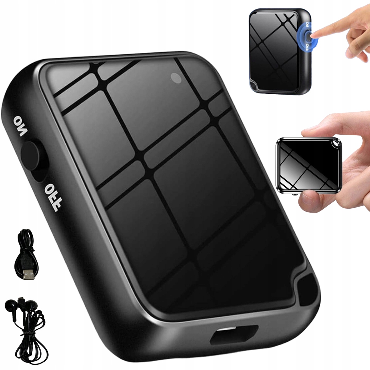 Mini Špionážní Diktafon Pro Odposlech, Detekce 16 Gb MP3, Redukce Šumu