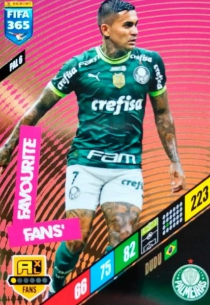 Fifa 365 2024 Panini Fans Favourite Pal 6 Dudu Palmeiras