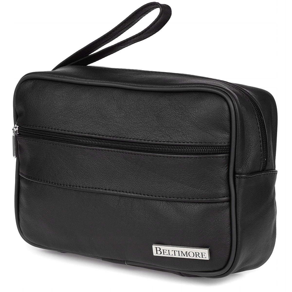 Černá pánská kožená taška do ruky velká Beltimore R09