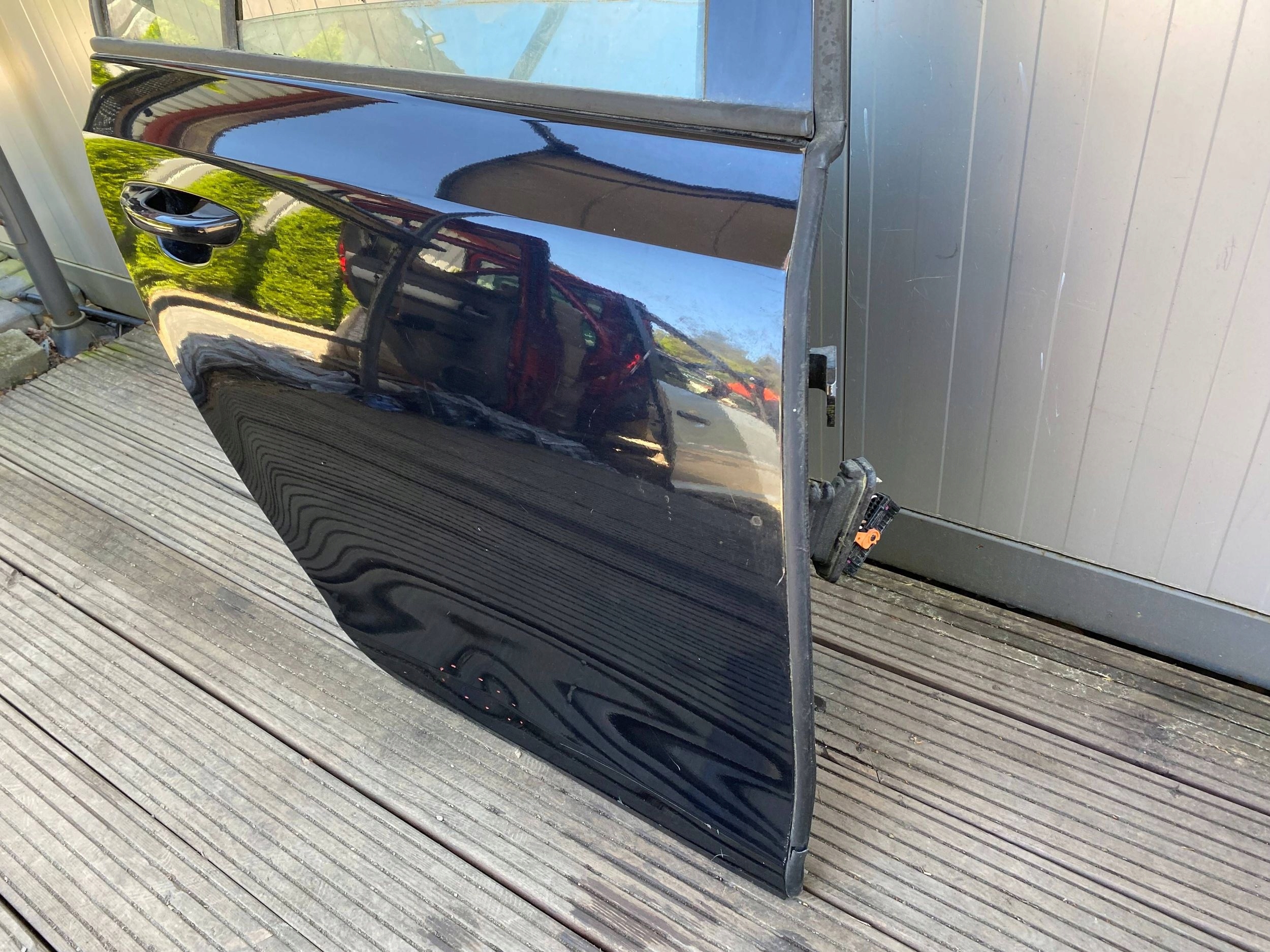 VW GOLF VI HB 5D complete door right rear part rear. LC9X black