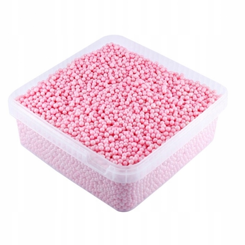 Perełki Cukrowe Różowe Miękkie 5 mm 1kg