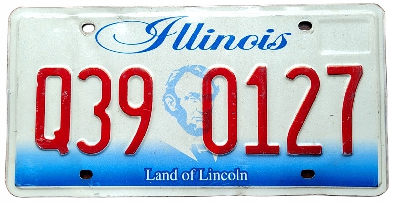 Illinois - tablica z USA dla kolekcjonera