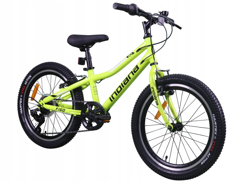 Rower dziecięcy Indiana Figo 20 cali Limonkowy