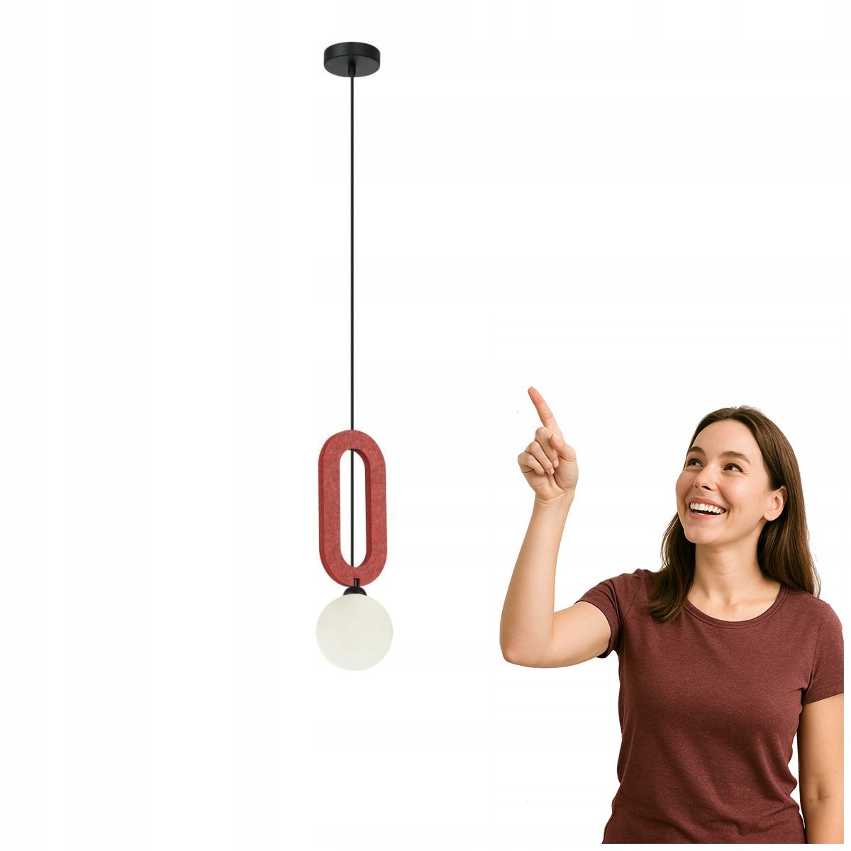 Závěsná lampa Masso PND-59839-1-RED Italux