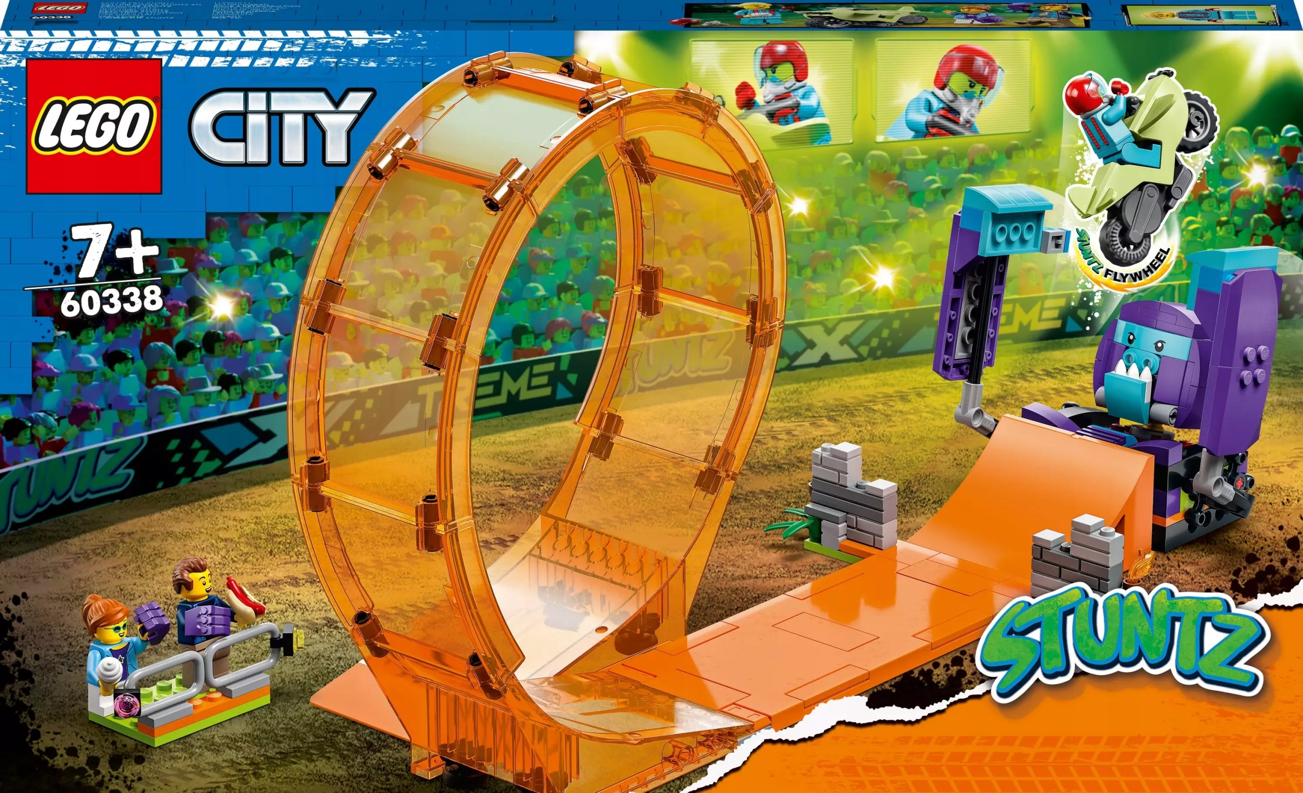 Lego City Kaskadérská smyčka a šimpanz demolka 60338