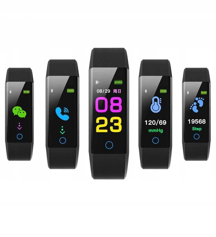 SMARTBAND PLUS PULSOMETR OPASKA FIT SMARTWATCH Wodoszczelność poniżej 20m = WR20