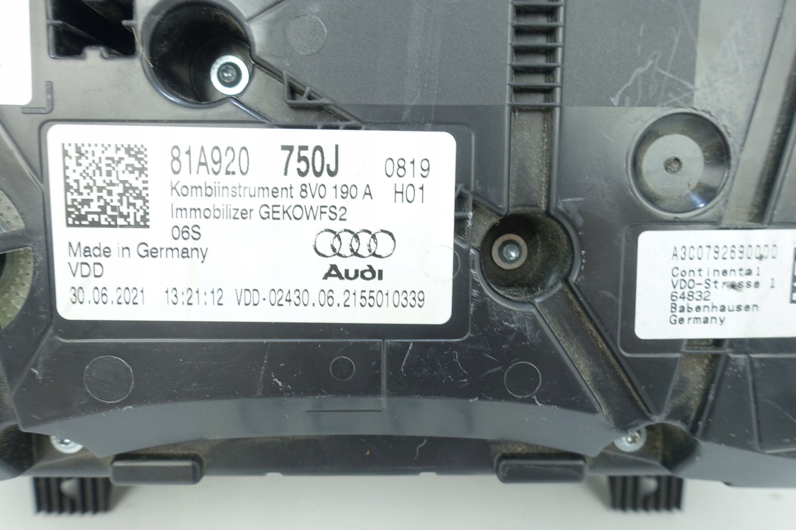 AUDI Q2 81A 2016- dials dials 81A920750J