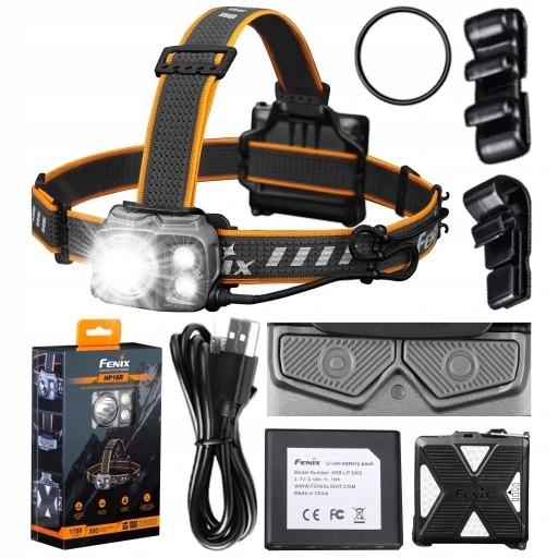 Latarka Czołowa Czołówka Led Fenix HP16R Akumulatorowa Mocna Usb 1250lm
