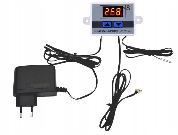 Zasilacz Do Wentylatorów 12V Z Termostatem Elektronicznym Wtyczka 3 Pin