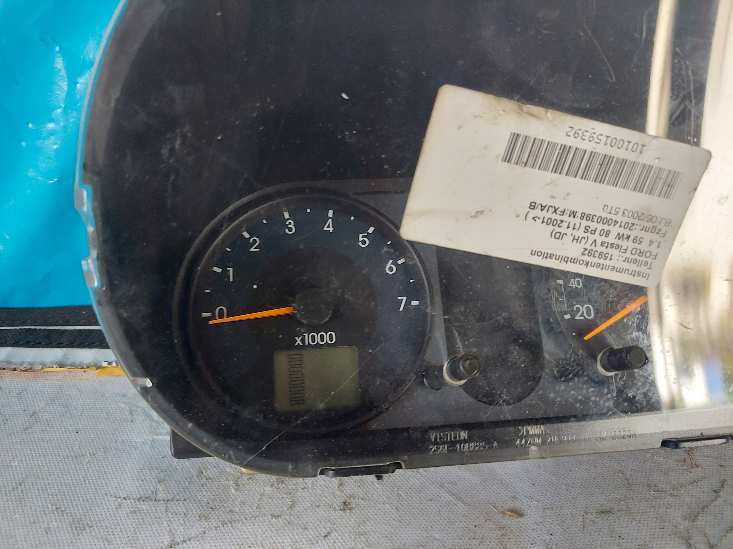 dials clock FORD FIESTA JH 1.4 B 2S6F10849