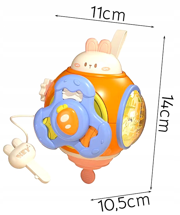 PIŁKA AKTYWNOŚCI INTERAKTYWNA ZABAWKA SENSORYCZNA 6w1 WIELOFUNKCYJNA PIŁKA