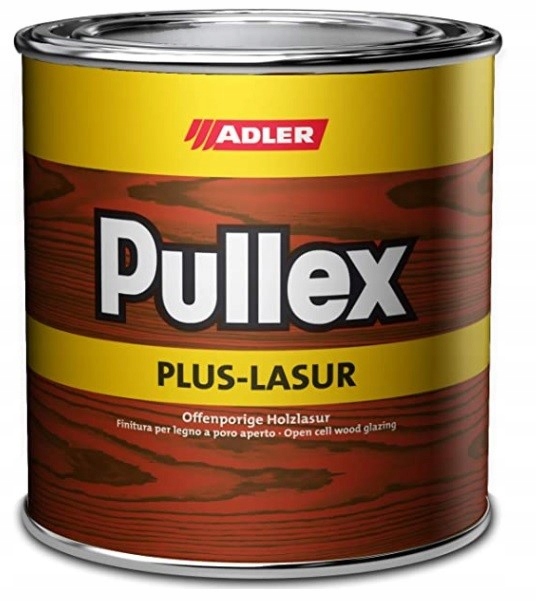 Lazura do drewna i elewacji płotów Adler Pullex Plus-Lasur 2,5L