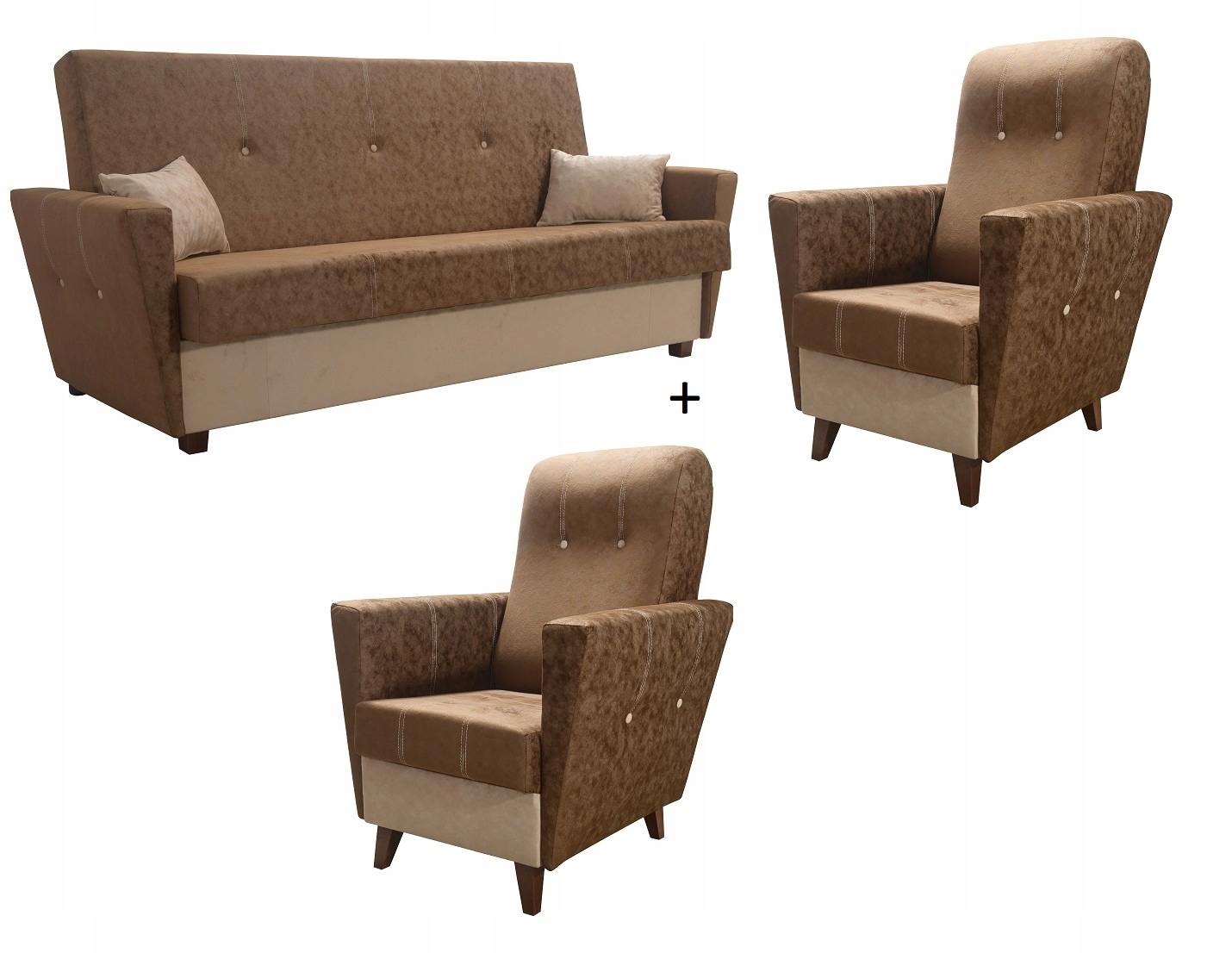 Ars Zestaw 3+1+1 wersalka fotele klasyczny glamour Kod producenta ARS