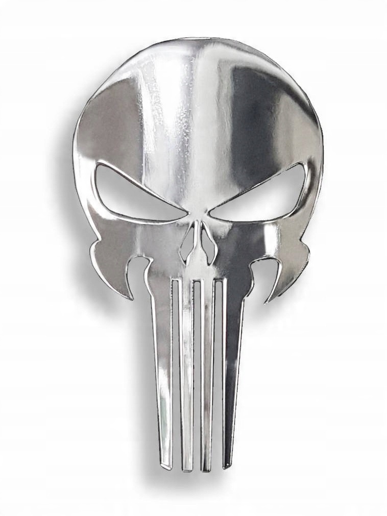 

Naklejka Samochodowa Czaszka Punisher Emblemat 4x7