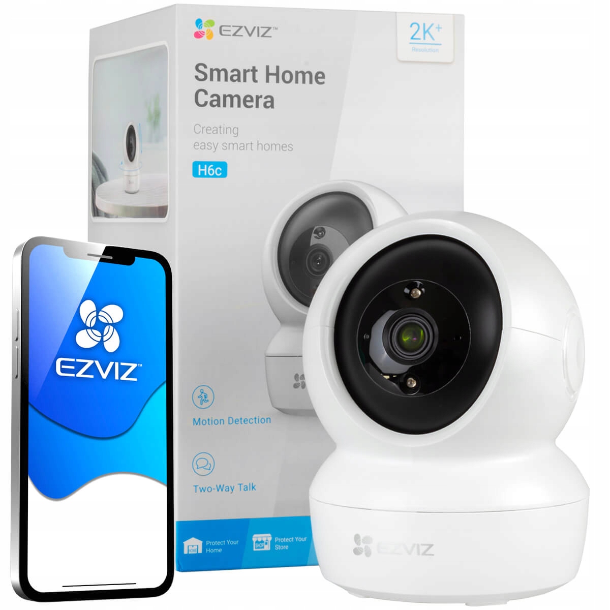 

Kamera WiFi obrotowa niania detekcją Ezviz H6c 2K