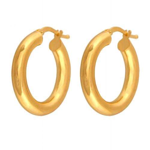 Náušnice s kruhy vyrobené ze zlata 585, dárek k Dni matek 14. století