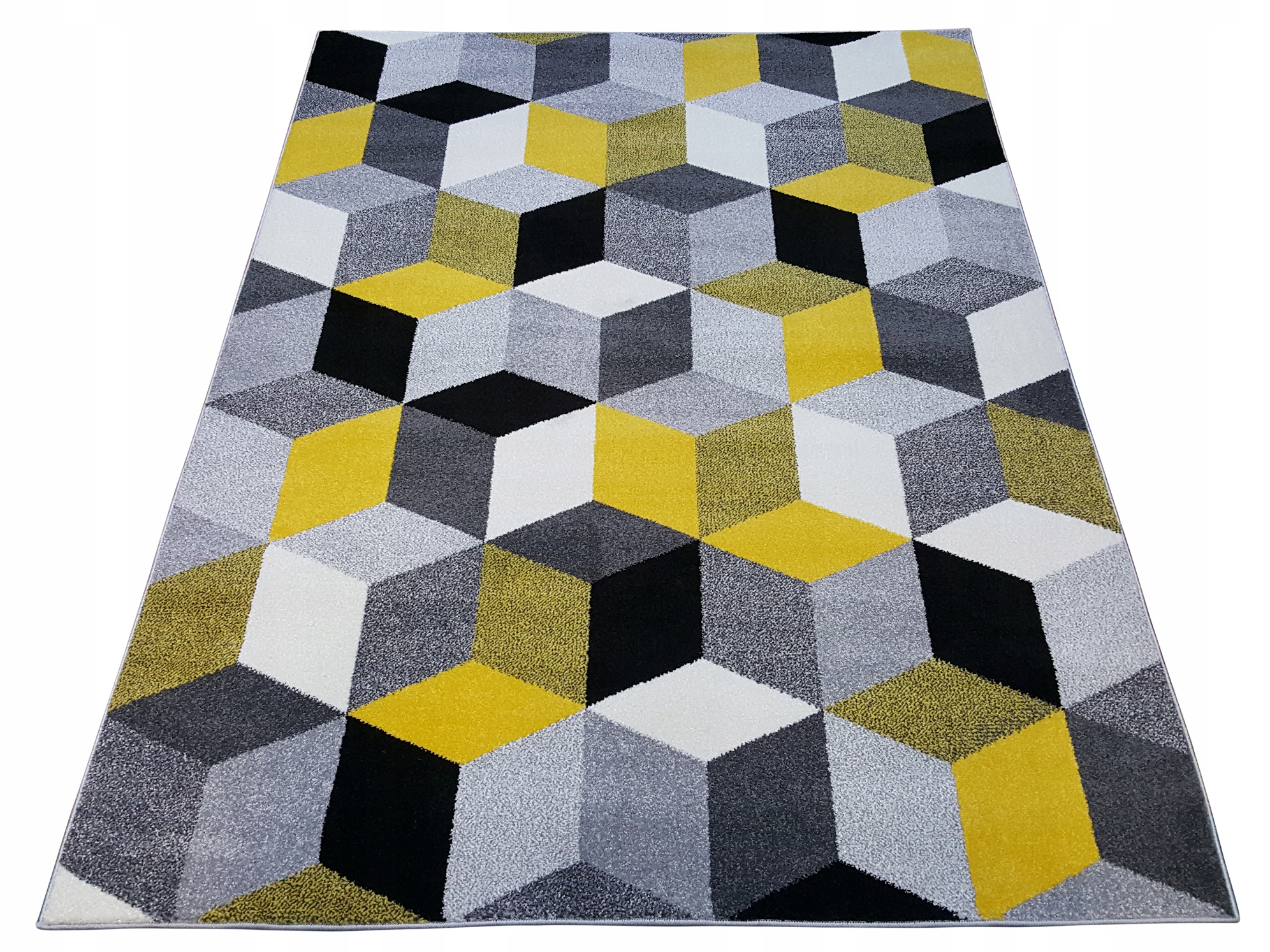 Dywan Sumatra do Salonu Geometryczny Szary 240x330