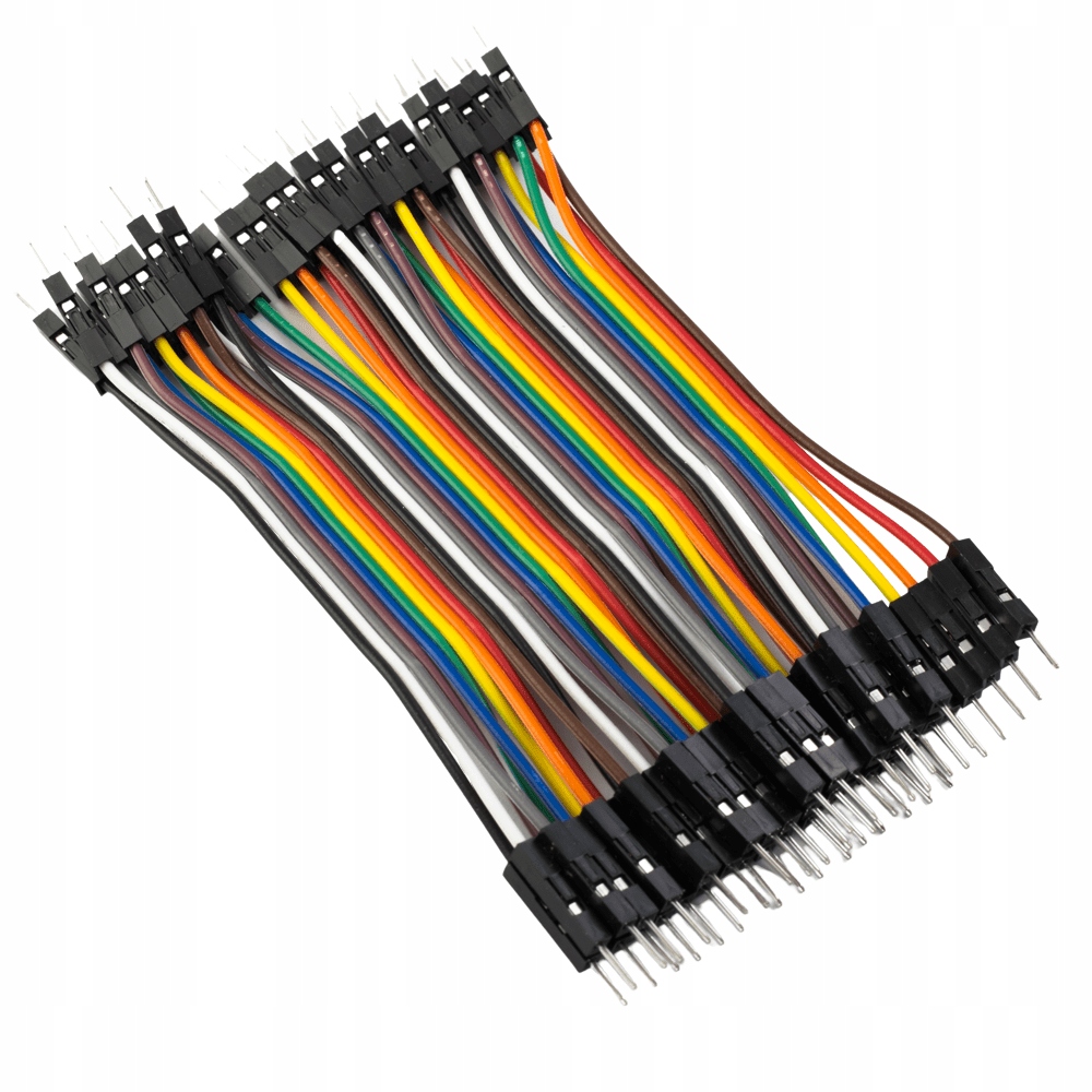 

Przewody do płytki stykowej 10cm 40szt M-M