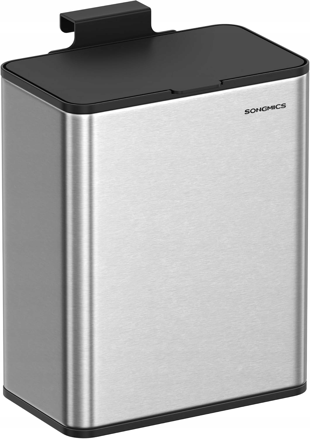 Songmics odpadkový koš Závěsný 8 l Kuchyňský kompostér Stříbrný