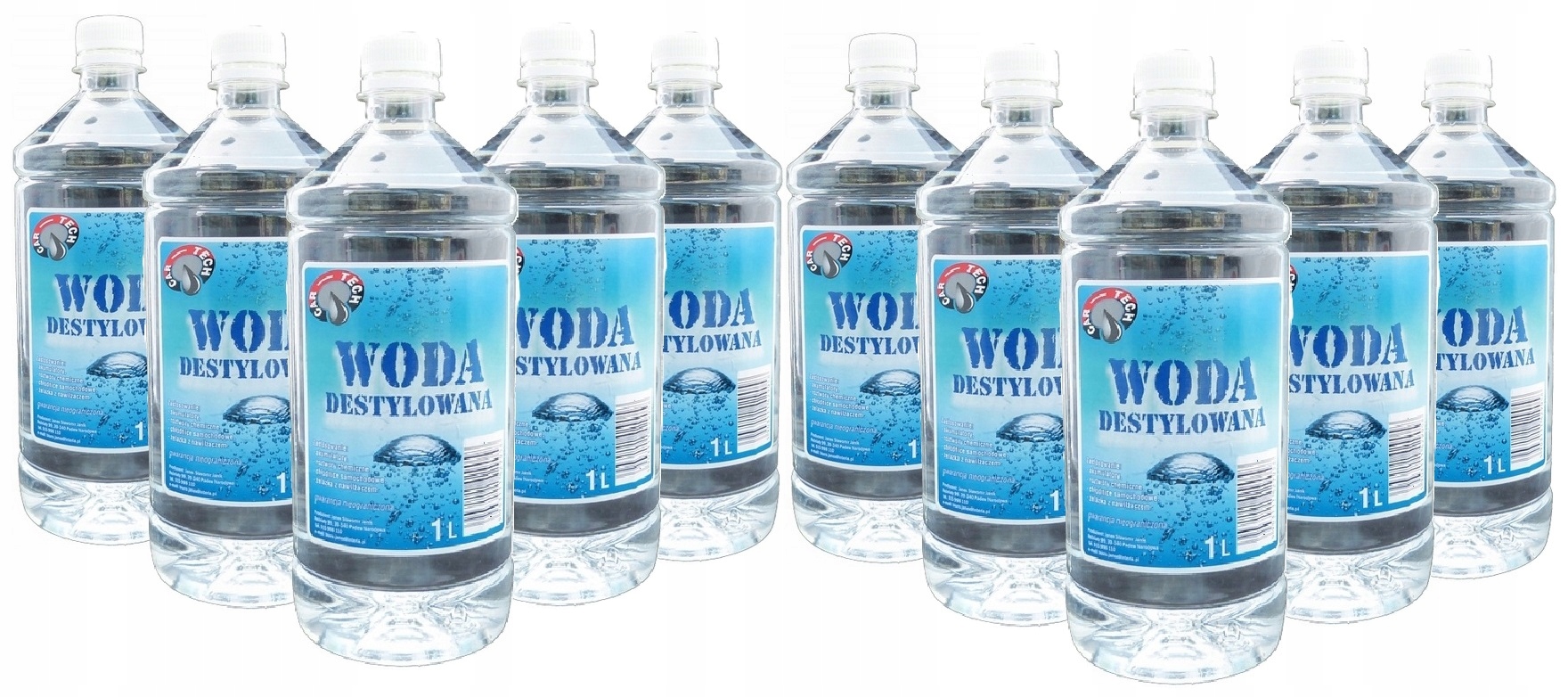 Woda destylowana 12x1L CarTech 12L