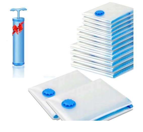 Levně Vakuové Pytle Na Oblečení s pumpičkou Povlečení Sada 14 ks Odolné