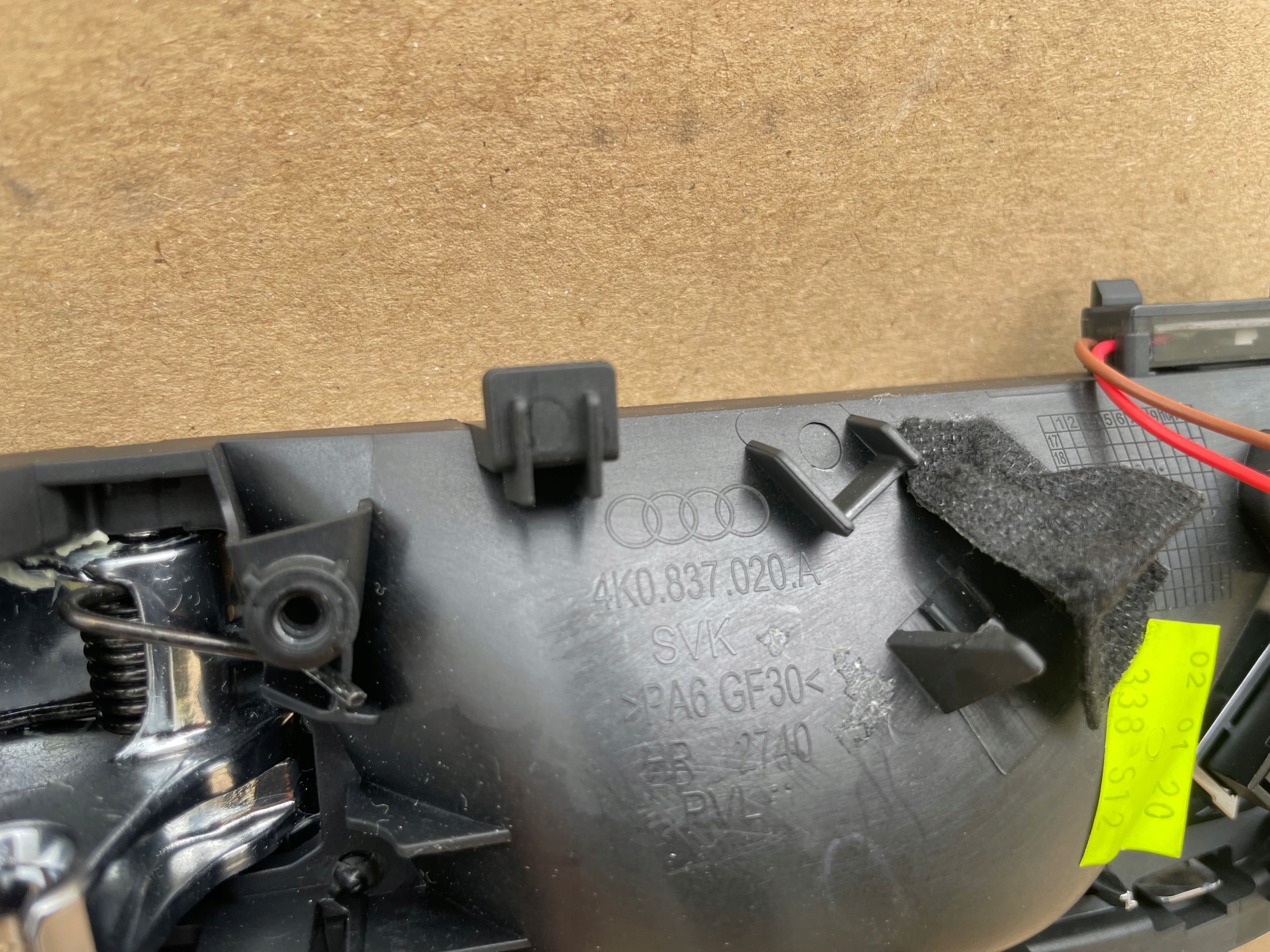 handle AUDI A6 C8 4K0837020A front right as new original