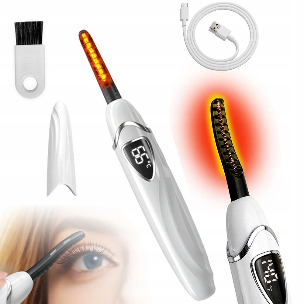 Elektrická Řasenka Usb S Nastavitelnou Teplotou A LCD Nástrojem Pro Nákup Řas